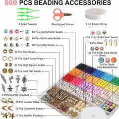 5100pcs Clay Beads Bracelet Making Kit For Friendship Jewelry Making