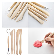 5pcs DIY Clay Sculpture Pottery Tools Set
