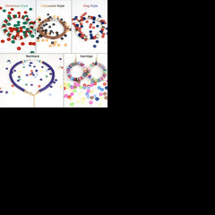 Clay Beads Bracelet Making Kit 6000pcs 24 Colors Flat Preppy Beads with Charms