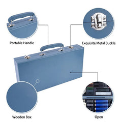 60Pcs/Set Professional Sketch Pencil With Charcoal Brush With Wooden Box