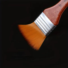 24 pcs/set Nylon Hair Handle Watercolor Paint Brush With Orange Wood Rod Portable Storage Pen Case