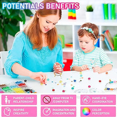 Polymer Clay Beads Set Rainbow Color Flat Chip Beads