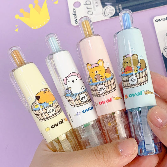 6m Cartoon Correction Tape Roller 5mm Replaceable White Sticker Tape