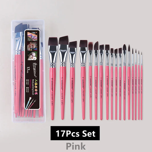 Painting Brush Body Color Drawing Pens Set Face Body Painting Brushes Tool Set