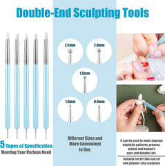 Silicone Art Pottery Clay Sculpting Tool Set DIY Carving Sculpting Tools