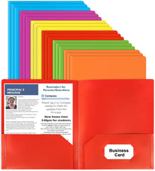 Plastic Folders with Pockets For Office High School