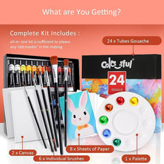 Colorful Gouache Paint Set Non-Toxic Washable
