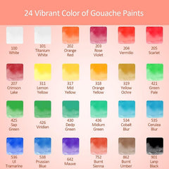 Colorful Gouache Paint Set Non-Toxic Washable