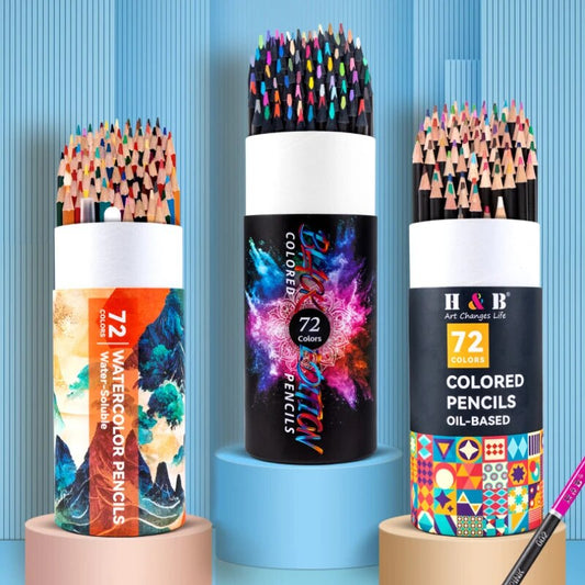 72 Colors Color Pencil Painting Set With Brush Pen