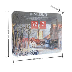 72 Colors Oil-Based Color Pencils Set With Gift Tin Box For Artist Students