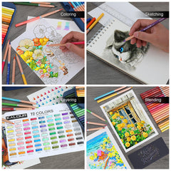72 Colors Oil-Based Color Pencils Set With Gift Tin Box For Artist Students