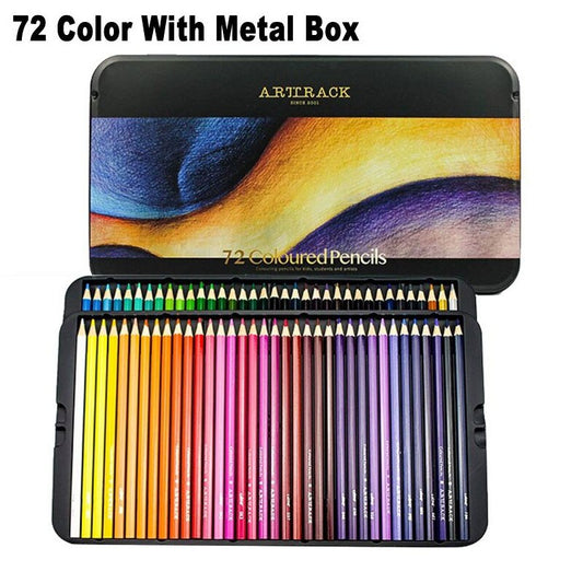 72 Colors Premium Oil Based Colored Pencils With Metal Box Set
