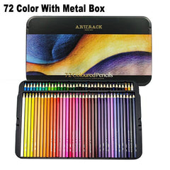 72 Colors Premium Oil Based Colored Pencils With Metal Box Set