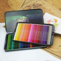 72 Colors Premium Oil Based Colored Pencils With Metal Box Set