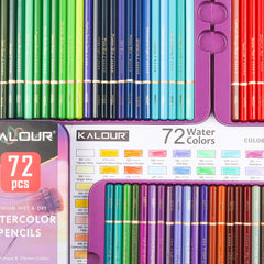72 Colors Watercolor Pencils Water Soluble Oil Colored Pencils Set