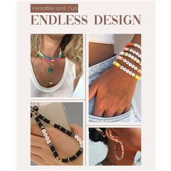 7500 Pcs Clay Beads Bracelet Making Kit Craft Gift for Kids Teens Adults