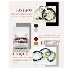 7500 Pcs Clay Beads Bracelet Making Kit Craft Gift for Kids Teens Adults