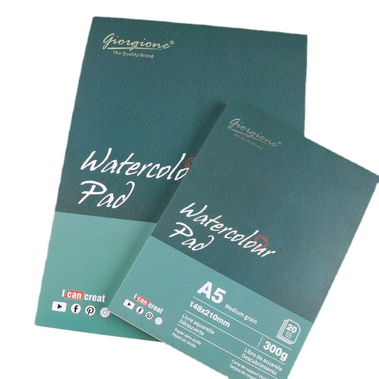 Watercolor Paper With Cotton 300g Thickened Medium-coarse Grain Inner Page Seal Book