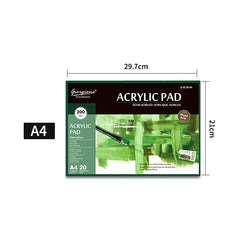 Acrylic Paint Book 20 Sheets High Quality 200GSM Acrylic Painting Pads A3/A4/A5 Professional Oil Painting Paper