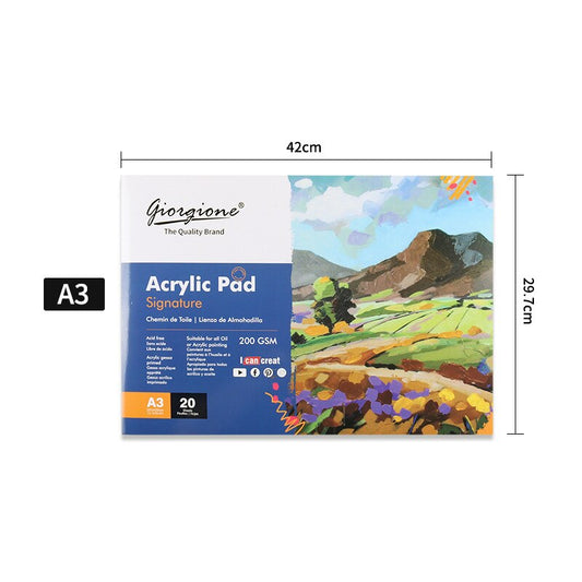Acrylic paint book 20 Sheets Professional Oil Painting Paper