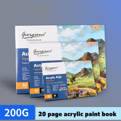 Acrylic paint book 20 Sheets Professional Oil Painting Paper
