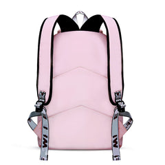 Waterproof Printed Travel Backpack Children School Bags With USB Charge Port Bowknot Fur Ball