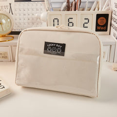 Big Capacity Pencil Case Mesh Compartments Large Pencil Pouch Pen Bag