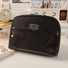 Big Capacity Pencil Case Mesh Compartments Large Pencil Pouch Pen Bag