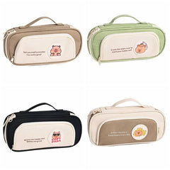 Cartoon Pencil Pouch Large Capacity Pen Case Student Supplies