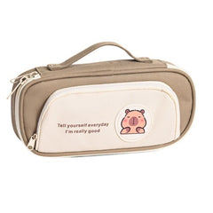 Cartoon Pencil Pouch Large Capacity Pen Case Student Supplies