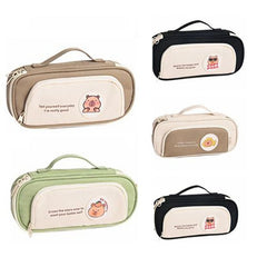 Cartoon Pencil Pouch Large Capacity Pen Case Student Supplies