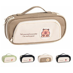Cartoon Pencil Pouch Large Capacity Pen Case Student Supplies