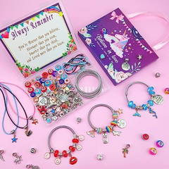 79pcs Set Charm Bracelet Making Kit Jewelry Making Kit