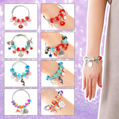 79pcs Set Charm Bracelet Making Kit Jewelry Making Kit