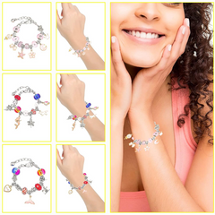 Charm Bracelet Making Kit K9 DIY Bead Jewelry Making Kit