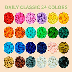 Clay Beads with Display Stand, Bracelet Making Kit