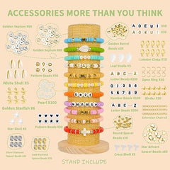 Clay Beads with Display Stand, Bracelet Making Kit