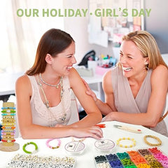 Clay Beads with Display Stand, Bracelet Making Kit