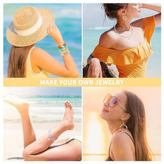 Clay Beads with Display Stand, Bracelet Making Kit