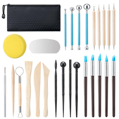27 pcs Set Clay Tools Kit Pottery Tools Practical Polymer Clay Sculpting Tools Kit