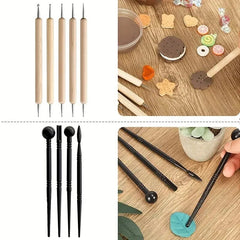 Clay Tools Set Sculpting Kit Sculpt Smoothing Wax Carving Pottery Ceramic Tools