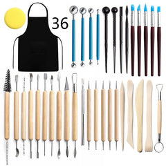 Clay Tools Set Sculpting Kit Sculpt Smoothing Wax Carving Pottery Ceramic Tools