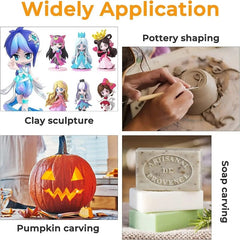 Clay Tools Set Sculpting Kit Sculpt Smoothing Wax Carving Pottery Ceramic Tools