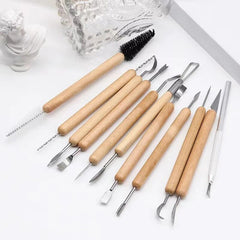 Clay Tools Set Sculpting Kit Sculpt Smoothing Wax Carving Pottery Ceramic Tools
