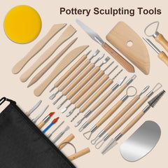 31 pcs Set Clay Tools Kit Pottery Tools Practical Polymer Clay Sculpting Tools Kit