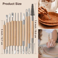 31 pcs Set Clay Tools Kit Pottery Tools Practical Polymer Clay Sculpting Tools Kit