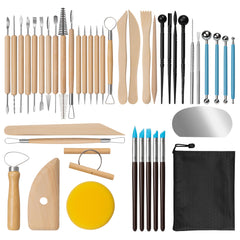 43 pcs Set Clay Tools Kit Pottery Tools Practical Polymer Clay Sculpting Tools Kit