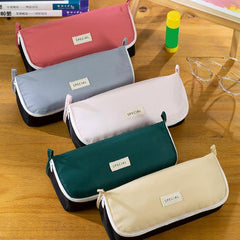 Large Capacity Zipper Closure Pencil Pouch Travel Storage Bag