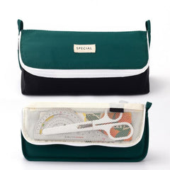 Large Capacity Zipper Closure Pencil Pouch Travel Storage Bag