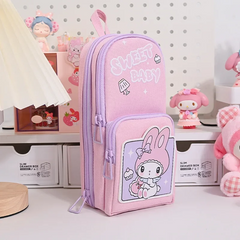 Big Capacity Pencil Case 3D Stand-up Pencil Case Pouch Stationery Organizer Bag